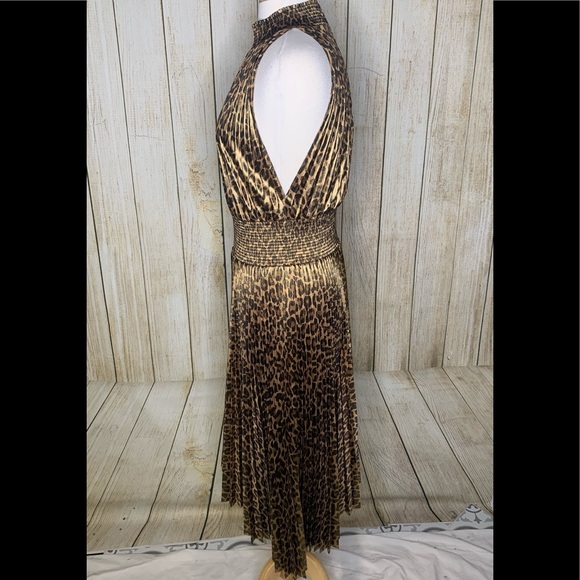 A.L.C. Spotted Leopard Foil Renzo Dress Size 12 - Picture 3 of 7